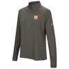Houston Astros Under Armour Women's Passion Performance Tri-Blend Raglan Half-Zip Pullover Jacket - Heathered Gray
