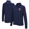 Minnesota Twins Under Armour Women's Passion Performance Tri-Blend Raglan Half-Zip Pullover Jacket - Navy