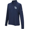 Tampa Bay Rays Under Armour Women's Passion Performance Tri-Blend Raglan Half-Zip Pullover Jacket - Navy