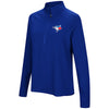 Toronto Blue Jays Under Armour Women's Passion Performance Tri-Blend Raglan Half-Zip Pullover Jacket - Royal