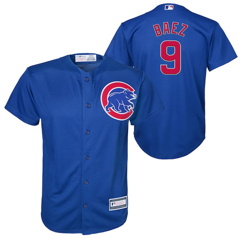 Javier Baez Chicago Cubs Youth Player Replica Jersey