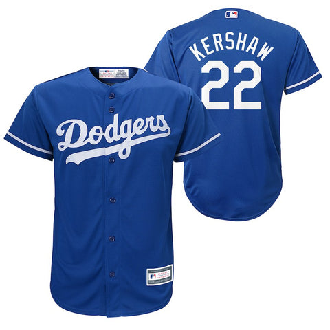 Clayton Kershaw Los Angeles Dodgers Youth Player Replica Jersey