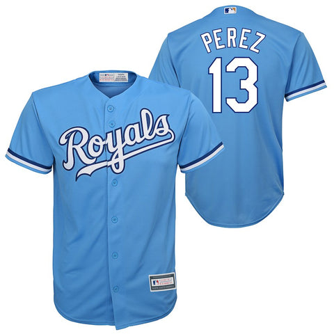 Salvador Perez Kansas City Royals Youth Player Replica Jersey