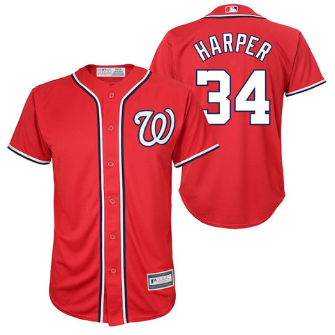 Bryce Harper Washington Nationals Youth Player Replica Jersey