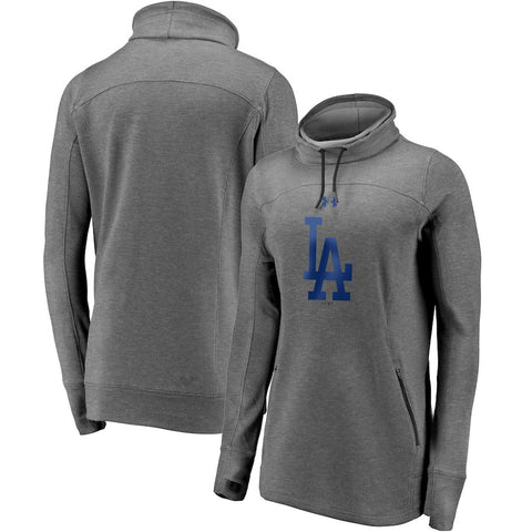 Los Angeles Dodgers Under Armour Women's Team Mark Performance Tri-Blend Pullover Sweatshirt