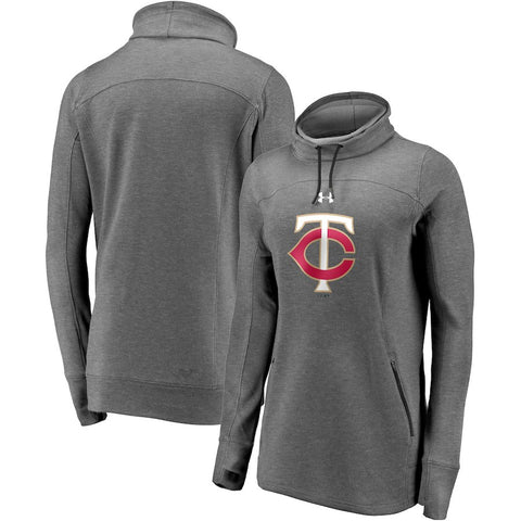 Minnesota Twins Under Armour Women's Team Mark Performance Tri-Blend Pullover Sweatshirt