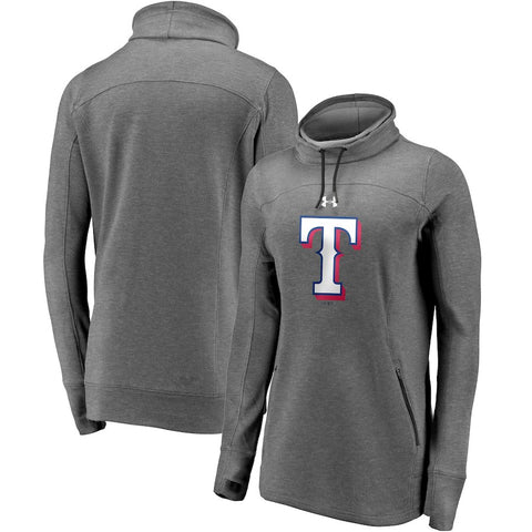 Texas Rangers Under Armour Women's Team Mark Performance Tri-Blend Pullover Sweatshirt
