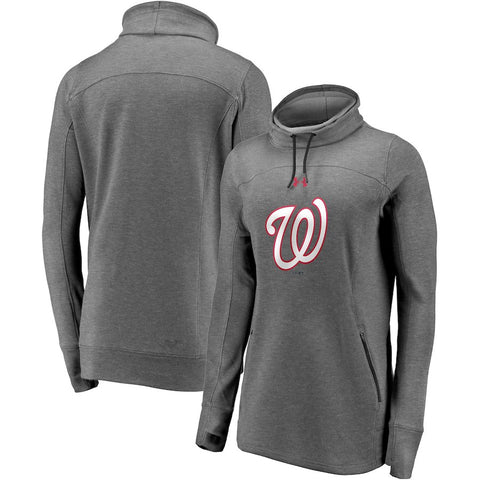 Washington Nationals Under Armour Women's Team Mark Performance Tri-Blend Pullover Sweatshirt