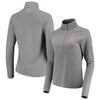 Boston Red Sox Under Armour Women's Passion Performance Tri-Blend Raglan Half-Zip Pullover Jacket - Heathered Gray