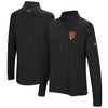 San Francisco Giants Under Armour Women's Passion Performance Tri-Blend Raglan Half-Zip Pullover Jacket - Black