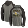 Boston Bruins   Timeless Collection Antique Stack Tri-Blend Raglan Pullover Hoodie - Ash