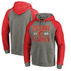 Calgary Flames   Timeless Collection Antique Stack Tri-Blend Raglan Pullover Hoodie - Ash