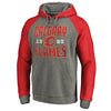 Calgary Flames   Timeless Collection Antique Stack Tri-Blend Raglan Pullover Hoodie - Ash