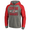 Carolina Hurricanes   Timeless Collection Antique Stack Tri-Blend Raglan Pullover Hoodie - Ash