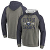 Buffalo Sabres   Timeless Collection Antique Stack Big & Tall Tri-Blend Raglan Pullover Hoodie - Ash