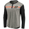 Anaheim Ducks   True Classics Retro Stripe Long Sleeve Henley T-Shirt