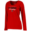 Calgary Flames   Women's Iconic Collection Script Assist Plus Size Long Sleeve T-Shirt - Red