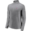 Los Angeles Angels Under Armour Women's Passion Alternate Performance Tri-Blend Raglan Half-Zip Pullover Jacket - Heathered Gray