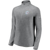 Toronto Blue Jays Under Armour Women's Passion Alternate Performance Tri-Blend Raglan Half-Zip Pullover Jacket - Heathered Gray