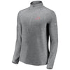 Atlanta Braves Under Armour Women's Passion Alternate Performance Tri-Blend Raglan Half-Zip Pullover Jacket - Heathered Gray