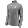 Los Angeles Dodgers Under Armour Women's Passion Alternate Performance Tri-Blend Raglan Half-Zip Pullover Jacket - Heathered Gray