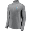 New York Mets Under Armour Women's Passion Alternate Performance Tri-Blend Raglan Half-Zip Pullover Jacket - Heathered Gray