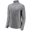Oakland Athletics Under Armour Women's Passion Alternate Performance Tri-Blend Raglan Half-Zip Pullover Jacket - Heathered Gray