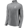 Detroit Tigers Under Armour Women's Passion Alternate Performance Tri-Blend Raglan Half-Zip Pullover Jacket - Heathered Gray