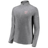 Washington Nationals Under Armour Women's Passion Alternate Performance Tri-Blend Raglan Half-Zip Pullover Jacket - Heathered Gray