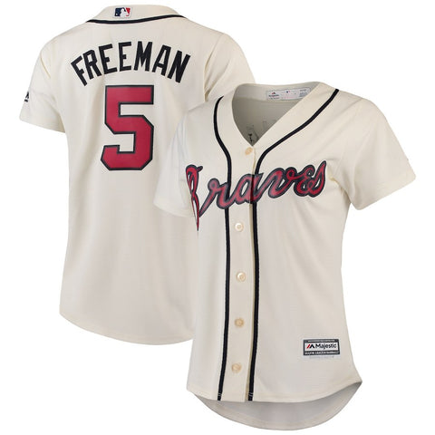 Freddie Freeman Atlanta Braves Majestic Women's Cool Base Replica Player Jersey
