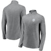 Los Angeles Dodgers Under Armour Women's Passion Alternate Performance Tri-Blend Raglan Half-Zip Pullover Jacket - Heathered Gray