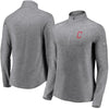 Cleveland Indians Under Armour Women's Passion Alternate Performance Tri-Blend Raglan Half-Zip Pullover Jacket - Heathered Gray