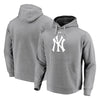 New York Yankees Under Armour Commitment Team Mark Performance Pullover Hoodie - Heathered Gray