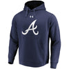 Atlanta Braves Under Armour Commitment Team Mark Performance Pullover Hoodie - Navy