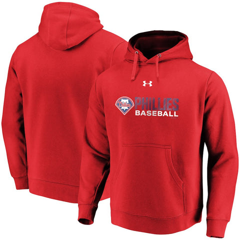 Philadelphia Phillies Under Armour Commitment Stack Pullover Hoodie