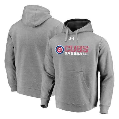 Chicago Cubs Under Armour Commitment Stack Pullover Hoodie