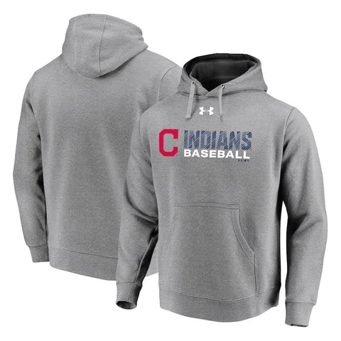Cleveland Indians Under Armour Commitment Stack Pullover Hoodie