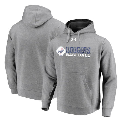Los Angeles Dodgers Under Armour Commitment Stack Pullover Hoodie