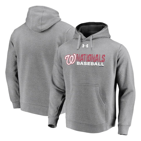 Washington Nationals Under Armour Commitment Stack Pullover Hoodie