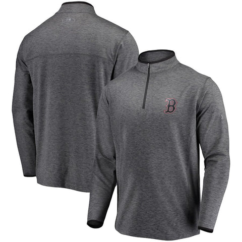 Boston Red Sox Under Armour Stretch Reflective Logo Performance Quarter-Zip Pullover Jacket
