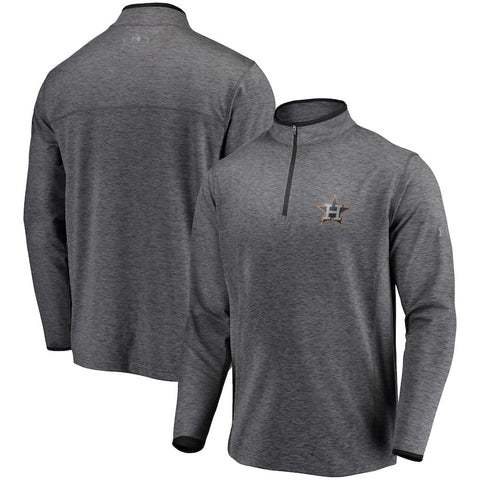 Houston Astros Under Armour Stretch Reflective Logo Performance Quarter-Zip Pullover Jacket