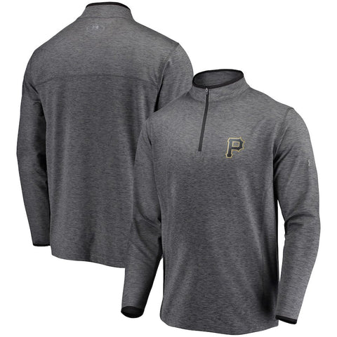 Pittsburgh Pirates Under Armour Stretch Reflective Logo Performance Quarter-Zip Pullover Jacket