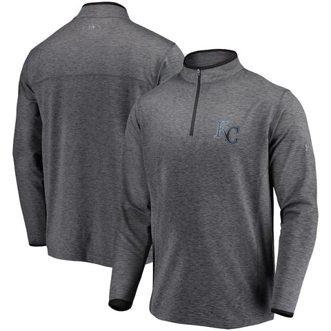 Kansas City Royals Under Armour Stretch Reflective Logo Performance Quarter-Zip Pullover Jacket