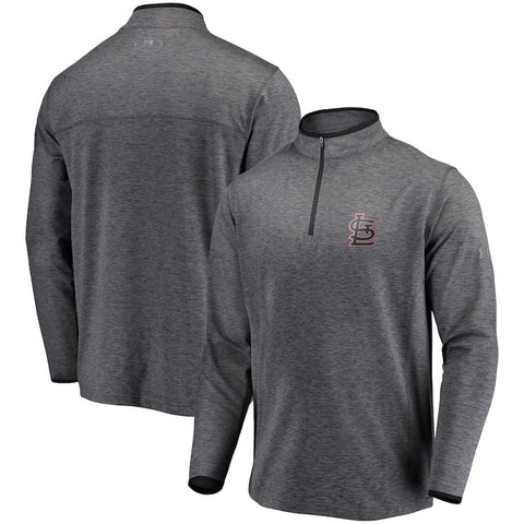 St. Louis Cardinals Under Armour Stretch Reflective Logo Performance Quarter-Zip Pullover Jacket