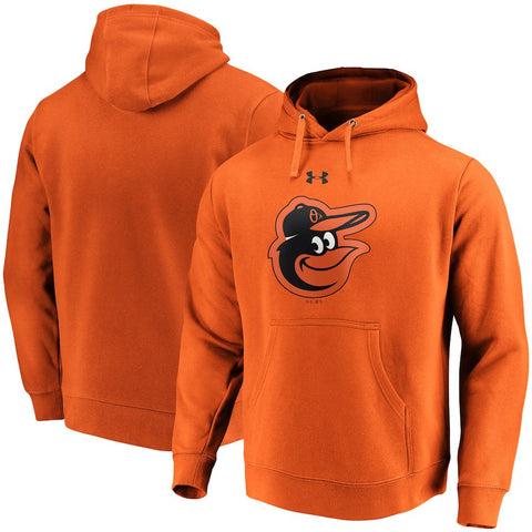 Baltimore Orioles Under Armour Commitment Team Mark Performance Pullover Hoodie - Orange