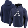 Atlanta Braves Under Armour Commitment Team Mark Performance Pullover Hoodie - Navy