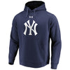 New York Yankees Under Armour Commitment Team Mark Performance Pullover Hoodie - Heathered Gray