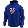 New York Mets Under Armour Commitment Team Mark Performance Pullover Hoodie - Heathered Gray