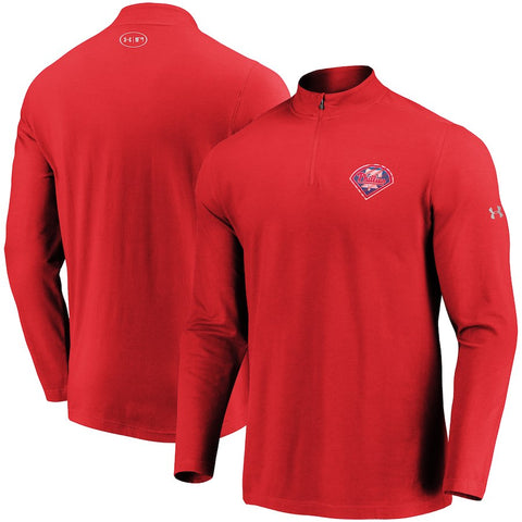 Philadelphia Phillies Under Armour Passion Alternate Left Chest 1/4-Zip Jacket