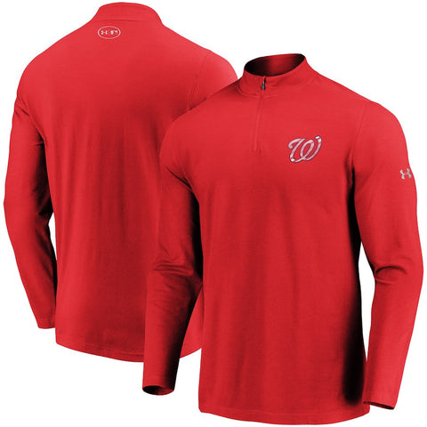 Washington Nationals Under Armour Passion Alternate Left Chest 1/4-Zip Jacket